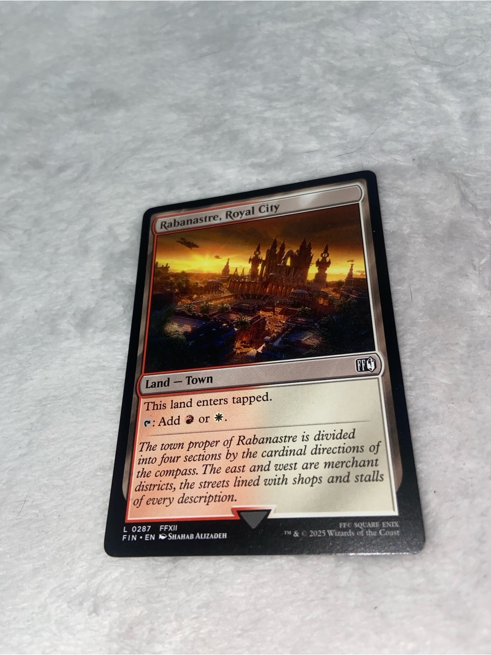 Rabanastre, Royal City (#0287) from the Magic the Gathering: Final Fantasy